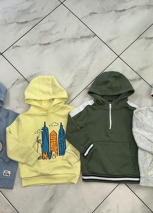 Коттоновое худи спортивная кофта marvel h&m 3-4 года (98-104 см)