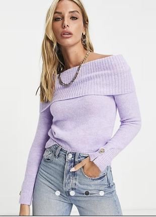 Свитер женский, спущенные плечи, размер m.