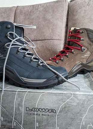 Чоловічі черевики туристичні lowa renegade 100 gtx mid шкіряні gore-tex