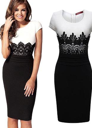 Приталені сукні з мереживом , р. 50 і 42-44