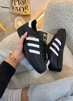 Кросівки жіночі adidas superstar black