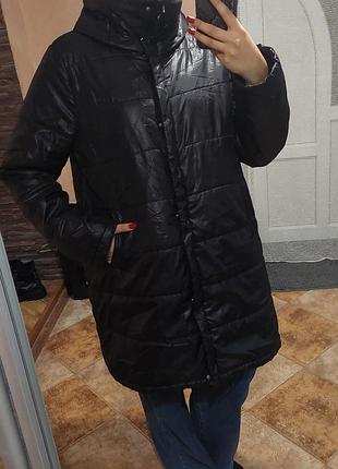 Женская удлиненная брендовая куртка