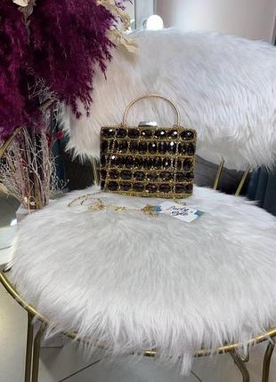 Сумка блестящая \ для выпускного \ в камнях\ diamond bag \ stones