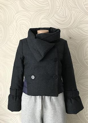 Теплнйший пуховик «pianurastudio» 🇮🇹, шерсть, утиный пух.