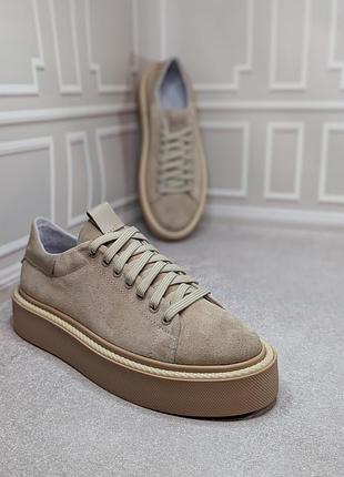 Жіночі кеди з натуральної замші