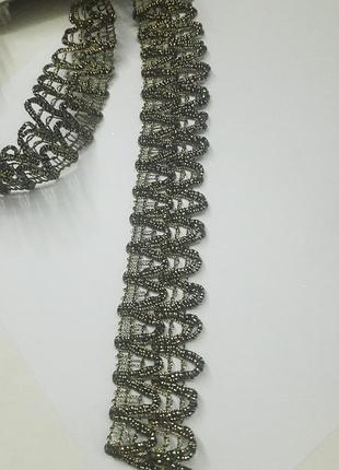 Тасьма плетена золотиста! 
в наличии 14м25см цена за один метр 33 грн!