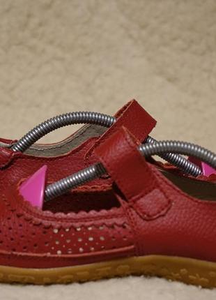 Легонькие ажурные бордовые кожаные туфельки lifestyle англия 4 р.8 фото