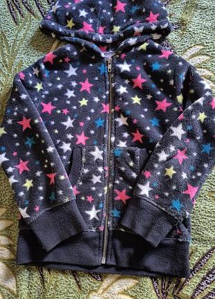 Теплая кофта с капюшоном