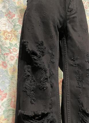 Штани з потертостями з обох сторін готичні в готичному стилі готика панк аніме