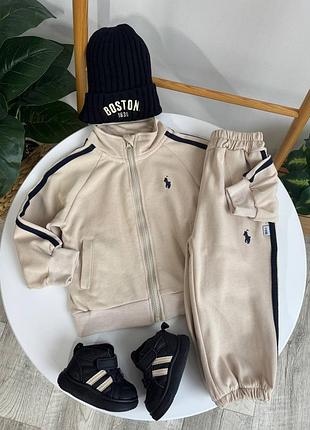 Костюм 119, р.100,110,120,130, котон, беж