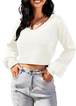 Светр світер светрик жіночий білий zaful