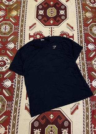 L/xl gymshark футболка для спорту тренування, бігу та залу — легка, дихаюча, еластична. ідеальний вибір для активних тренувань.