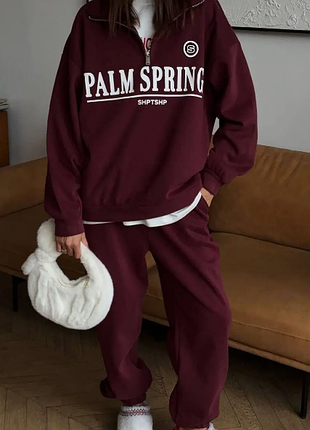 Костюм спортивный женский трехнитка на флисе 42-46, one size sin1495-251tве