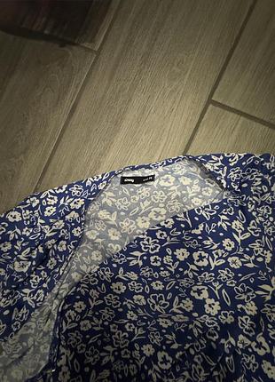 Сукня жіноча на запах синя