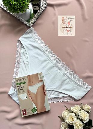 Котонові трусики з мереживом від esmara