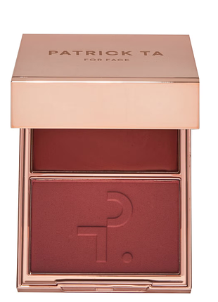 Рум"яна patrick ta  major headlines double-take crème & powder blush duo у відтінку just enought