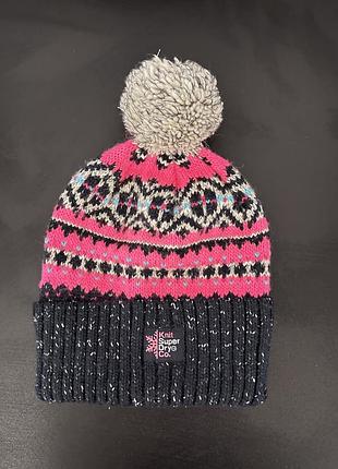 Шапка superdry с пампоном