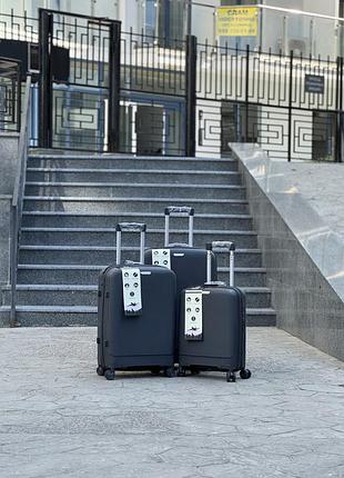 3 шт комплект + расширения  полипропилен msb  чемодан дорожный  на колесах