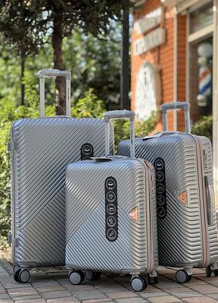 Ударопрочный wings большой чемодан дорожный l на колесах польша 110 литров