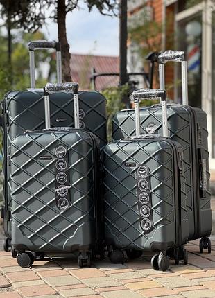 Ударопрочный wings средний чемодан дорожный m на колесах польша 75 литров