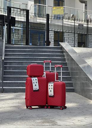 Поліпропілен msb велика валіза  l + розширення на колесах 4 колеса 110 літрів