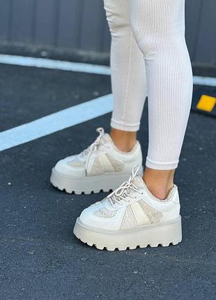 Женские качественные и стильные кроссовки stilli св. беж❄️