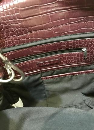 Бордовая сумка, большая сумка, сумка accessorize6 фото