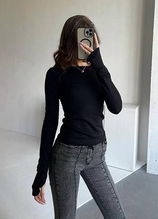 Базовый женский лонгслив