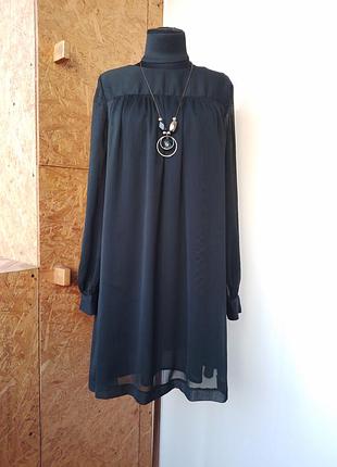 Брендовое вискозное платье миди