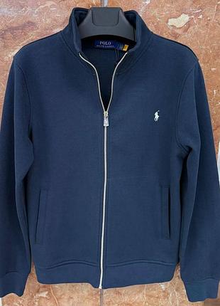 Кофта polo ralph lauren синяя на молнии