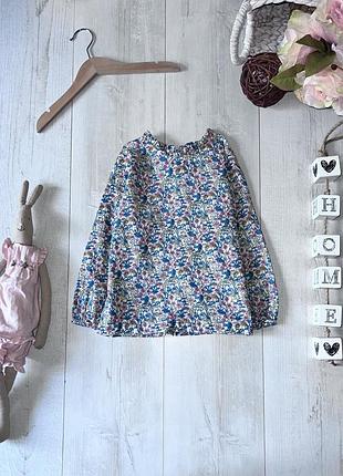 Блуза в квітковий принт 3-4 роки