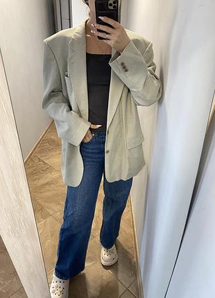 Оверсайз піджак жакет світлого кольору