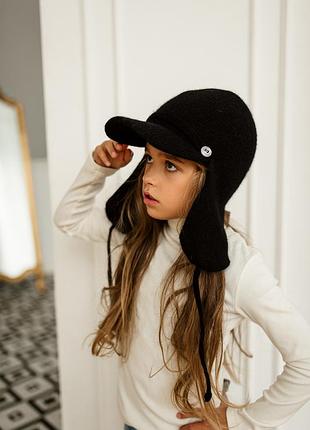 Шапка детская черная