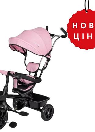 Триколісний дитячий велосипед free2move sport, black - pink