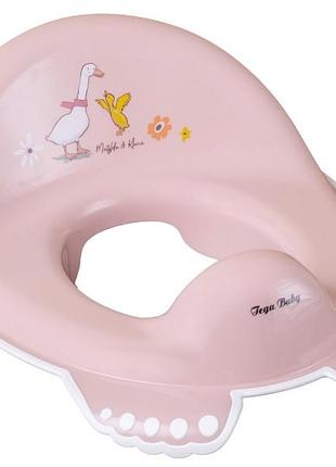 Накладка дитяча антиковзка на сидіння унітазу forest fairytale light pink