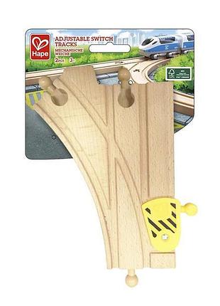 Набор для железной дороги hape y-образные рельсы с переключателем 2 шт