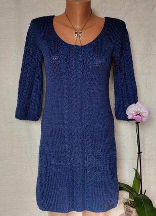 Платье туника вязаное ручное робота