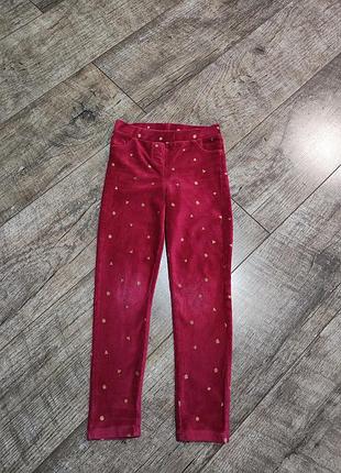 Лосины, штаны велюровые, lc waikiki, р. 104-110, 4-5 года, длина 63см