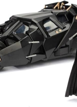 Машина металлическая jada бетмен 2008 бетмобиль темного рыцаря с фигуркой бетмена jada 253215005