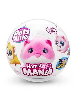 Інтерактивна м'яка іграшка s1 - кумедний хом'ячок (рожевий) 9543-2