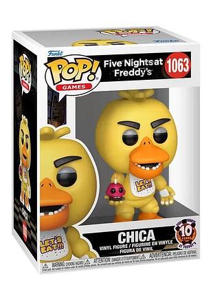 Игровая фигурка funko pop чика с мистером кексом пять ночей с фредди 87114