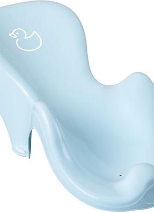 Горка детская для купания антискользящая duck light blue