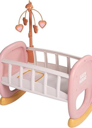 Колыбель беби нёрс терракотовая пудра с мобилью 7600220390