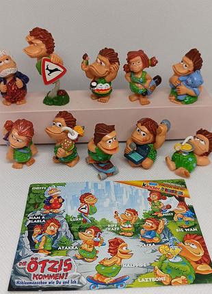 Печные люди в городе, фигурки неандертальцев, коллекция фигурок киндер
