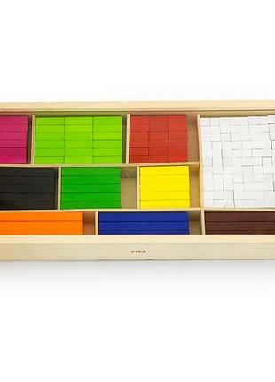 Набір для рахування viga toys дерев'яні палички кюїзенера 308 шт.