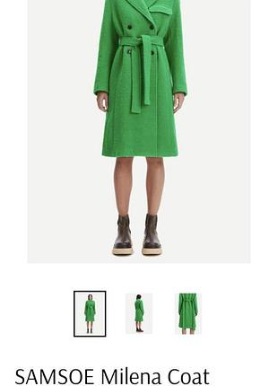 Samsoe milena’ wool coat пальто із вовни.
