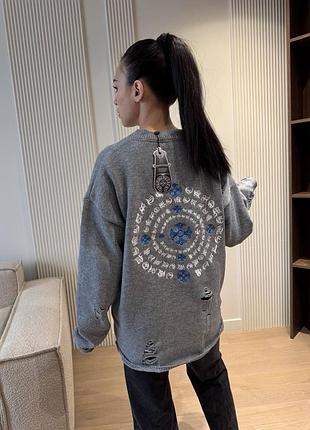 Светр chrome hearts 3 кольори