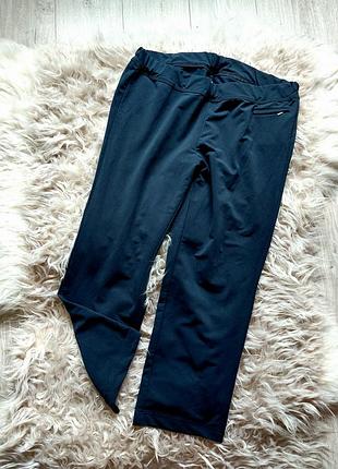 🩷❤️💜 красивые темно-синие базовые брюки casual повседневные полуспортивные