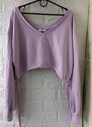 Замечательный женский укороченный свитшот