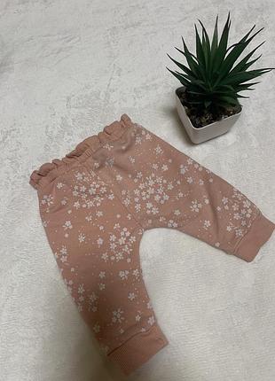 Утеплені штани на дівчинку 0-3